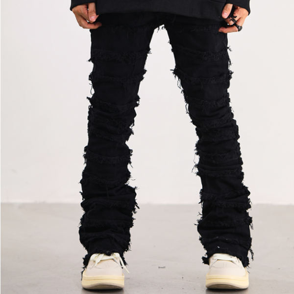 American Erosive Destruction Raw Edge High Street Jeans