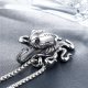 Men's Personality Vintage Punk Octopus Shape Titanium Steel Pendant Necklace