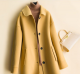 Mid-length women's woolen coat trench coat