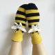 Autumn And Winter Warm Little Bee Cartoon Knitted Woolen Yarn Socks