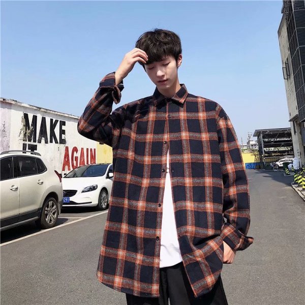 Shirt Coat Men's Korean-style Loose