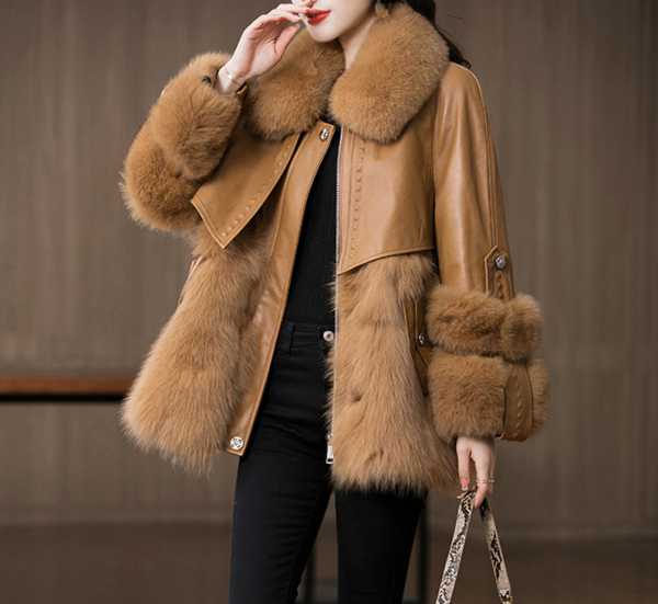 Young Genuine Leather Fur Coat Sheep Fur Fur All-in-one Coat Women's Coat