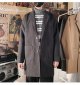 Mid-length Coat Men's Slim Handsome Woolen Coat