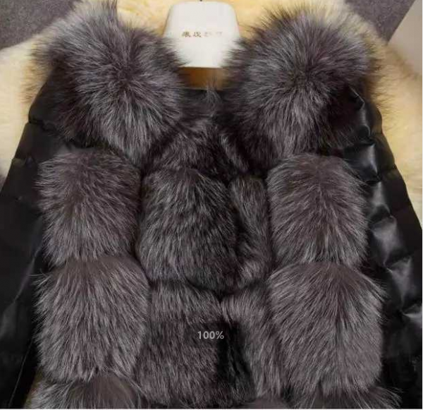 Faux Fur Coat Coat Slim Leather Jacket Women's Clothing