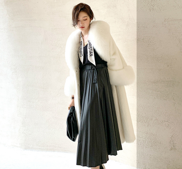 Women's Imitation Mink Coat Long Fur Coat