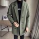 Woolen Coat Double-Breasted Mid-Length Coat