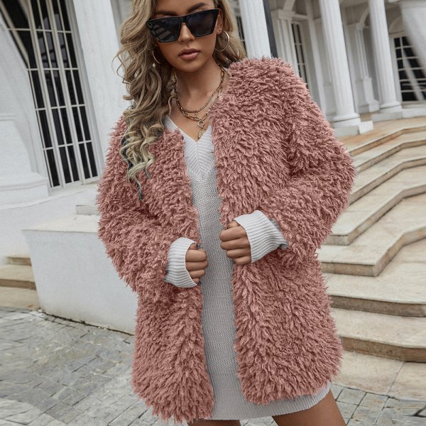 Faux fur coat