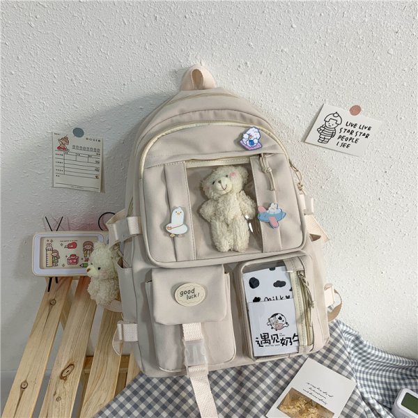 Large-capacity Schoolbag Female Korean Cartoon Backpack