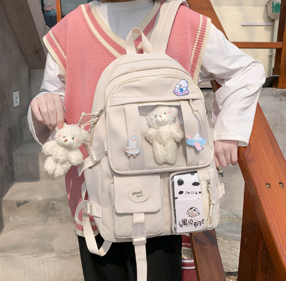 Large-capacity Schoolbag Female Korean Cartoon Backpack