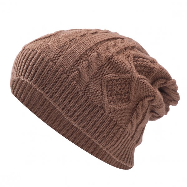 New Pleated Fleece Men's And Women's Knitted Pullover Hat