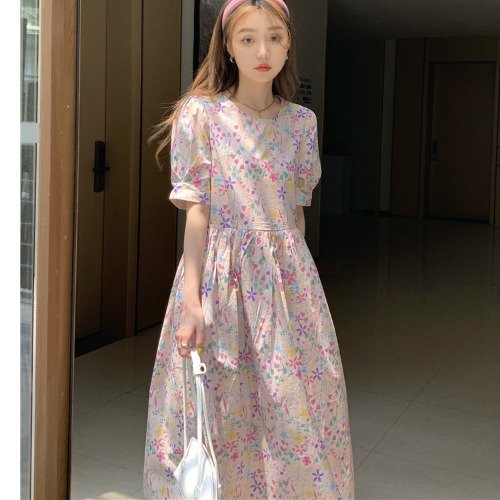 Summer New Korean Style Floral size Short Sleeve Women