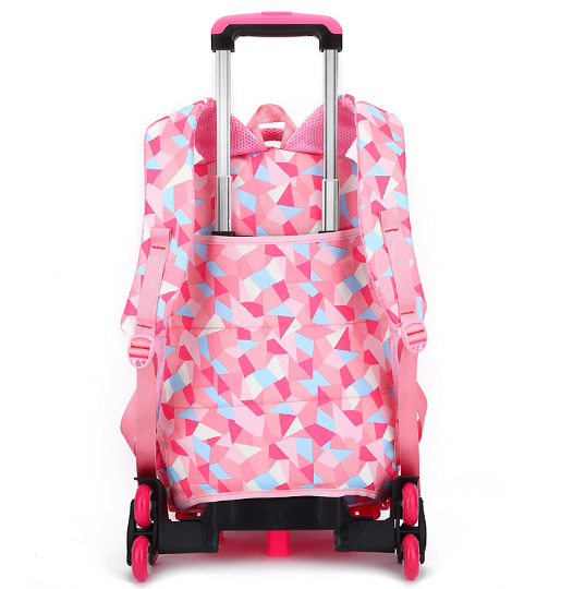 Natural Fish Trolley Spine Protection Burden Alleviation Waterproof Schoolbag