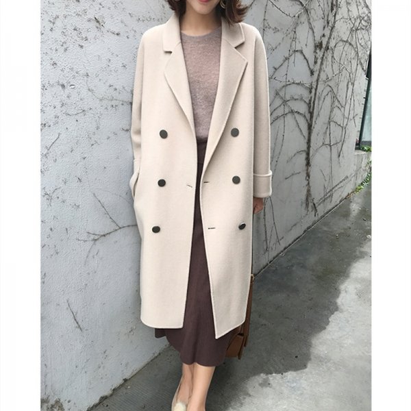 Cashmere woolen coat