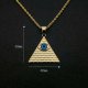 Fashion Personality Pyramid Pendant Necklace