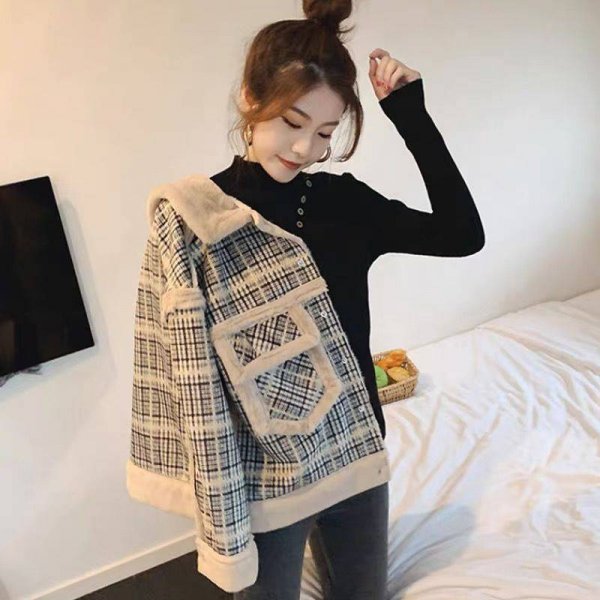 Lamb Plush Coat And Fur Coat Women